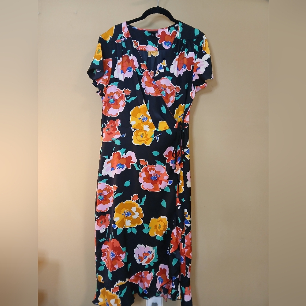 Floral Wrap Dress